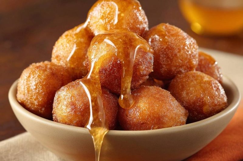 Knusprige Honigbällchen