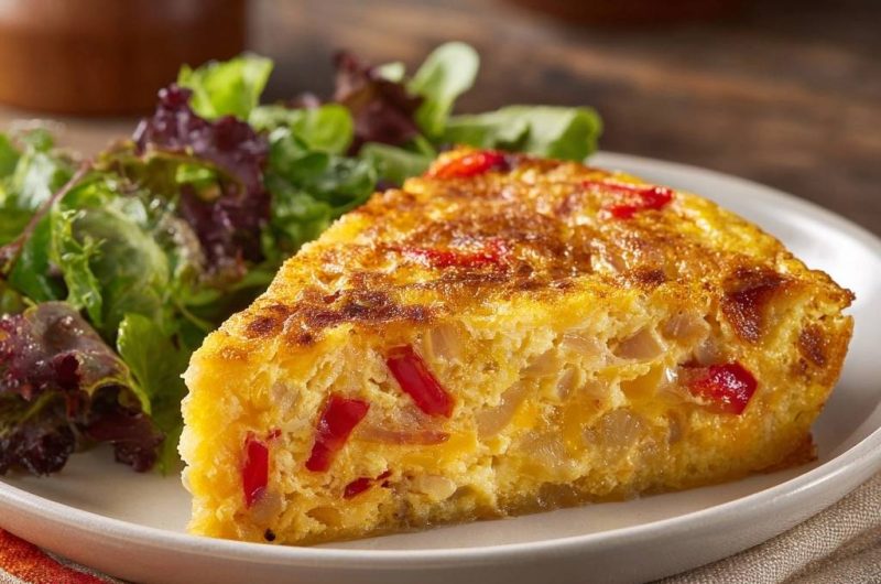 Knusprige Paprika-Zwiebel-Tortilla