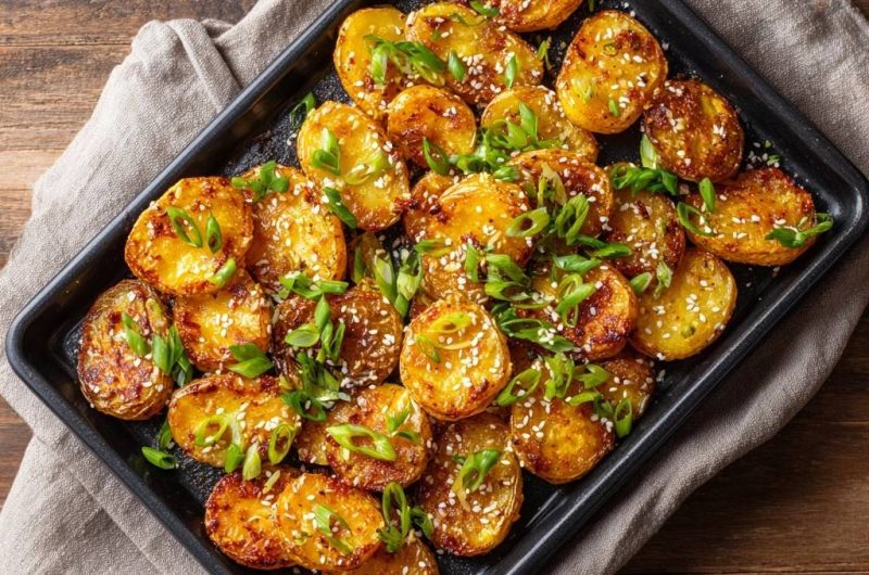 Knusprige Sesam-Babykartoffeln