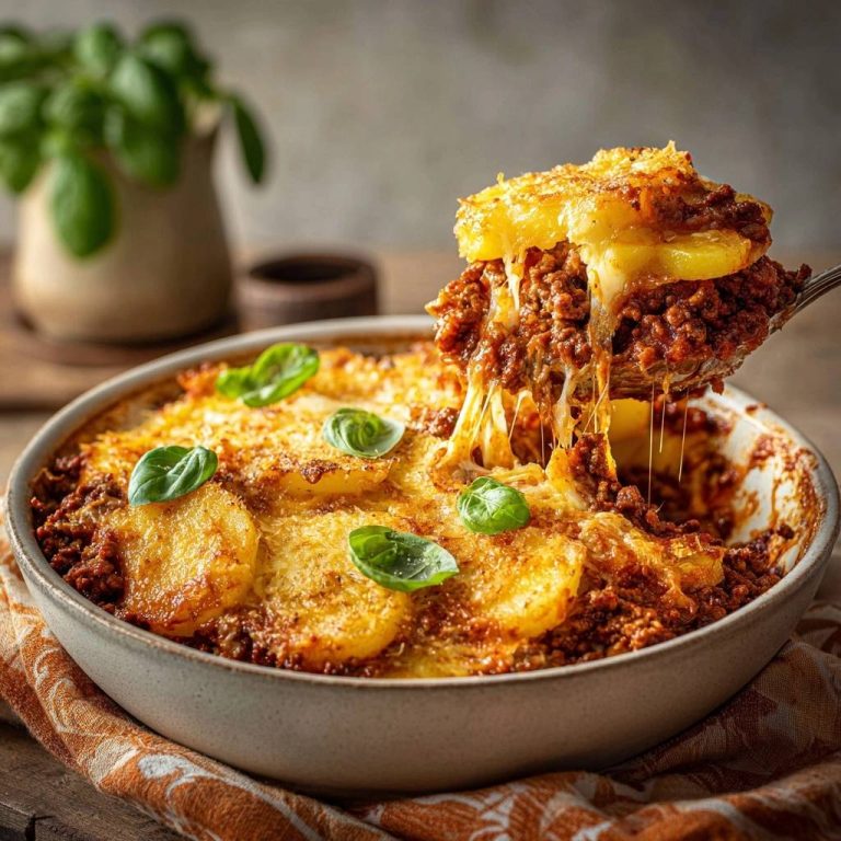 Knuspriger Rinder-Hack-Kartoffel-Auflauf – Rezept