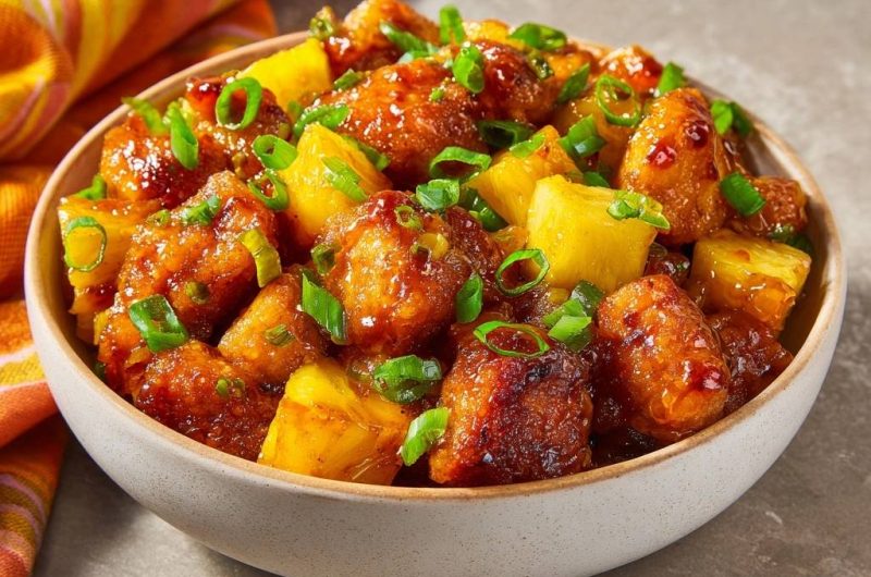 Knuspriges Ananas-Chili-Hähnchen