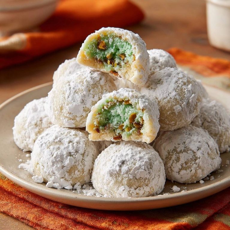 Pistazien-Schneekugeln (Nie wieder trockene Schneekugeln!)