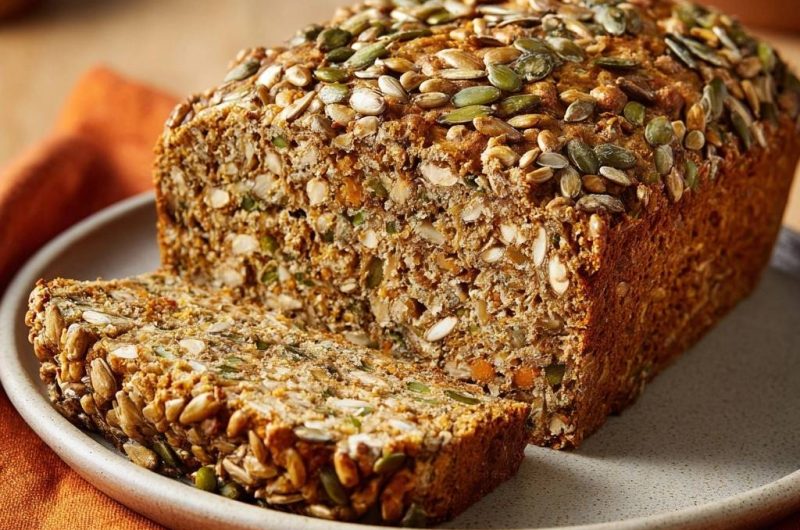 Rustikales Karotten-Samen-Vollkornbrot