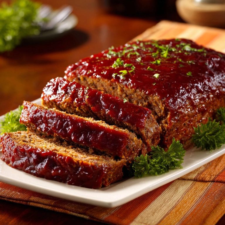 Saftiger Glasierter Hackbraten: Perfekt schnittfest und zart