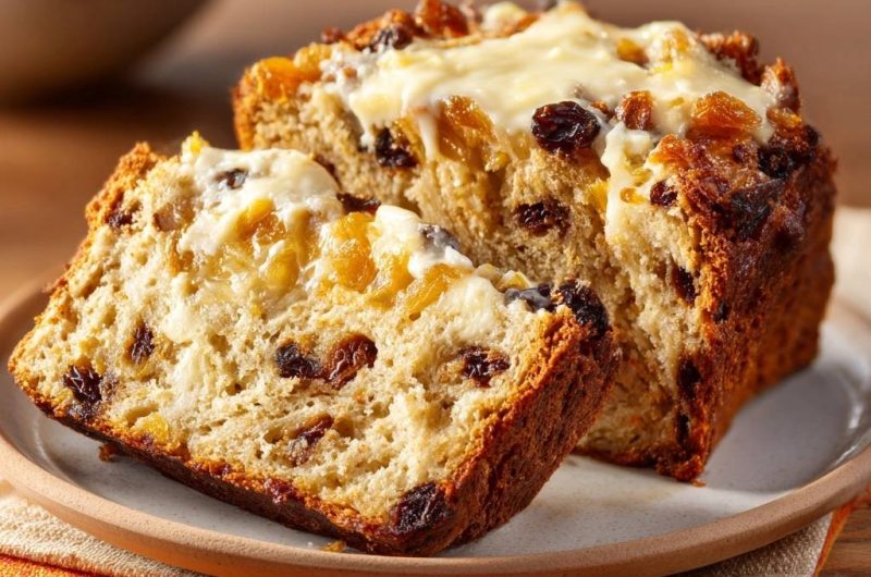 Saftiges Aprikosen-Rosinen-Brot (Nie wieder sinkende Früchte!)