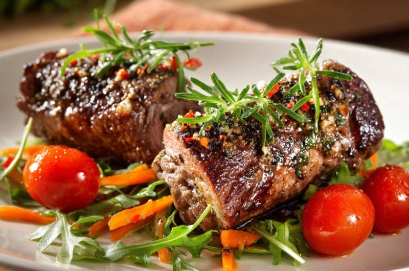 Saftiges Rinderfilet auf knackigem Rucola