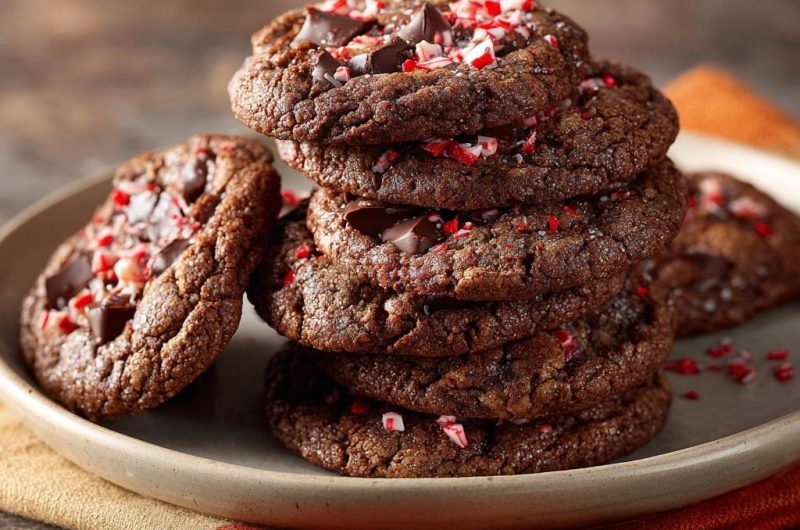 Schoko-Pfefferminz-Cookies (Nie wieder flache Cookies!)