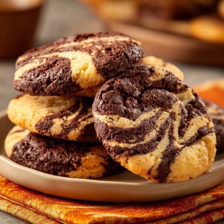 Schoko-Vanille-Marmorkekse (Nie wieder flache Kekse!)