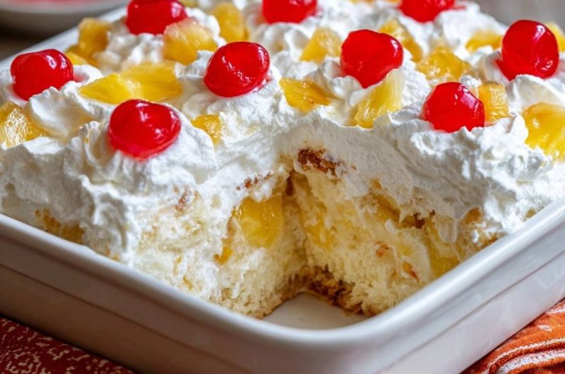 Ananas-Kirsch-Sahne-Kuchen (Nie wieder matschiger Kuchen!)