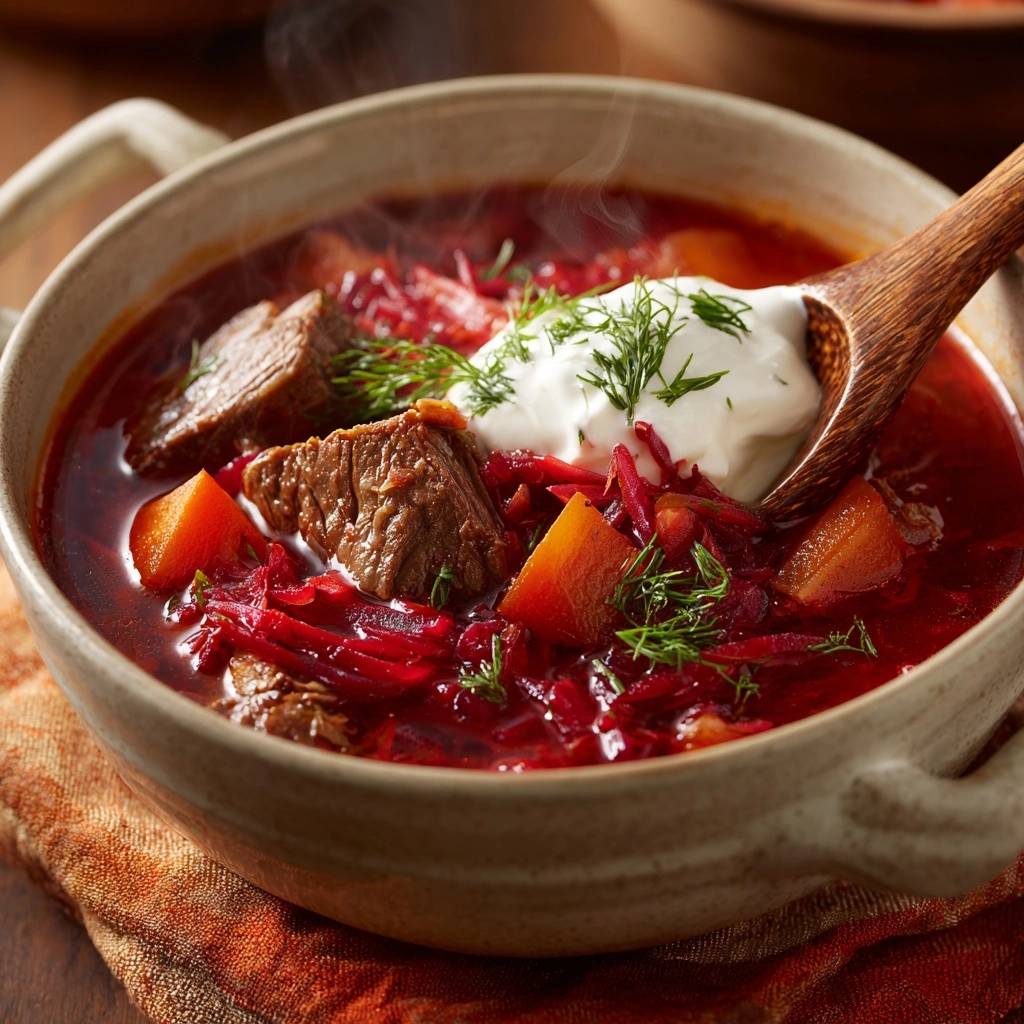 Russischer Borschtsch (Nie wieder matschige Rote Beten!)