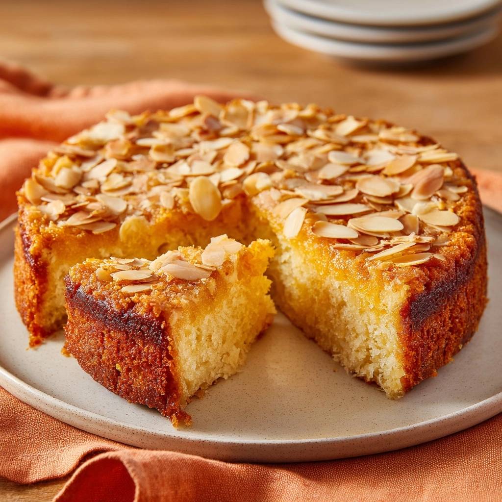 Saftiger Honig-Mandeltorte