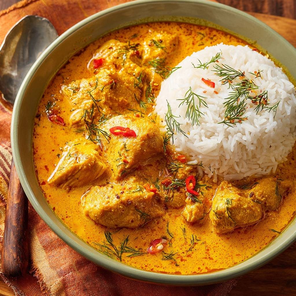 Cremiges Gelbes Hühnercurry
