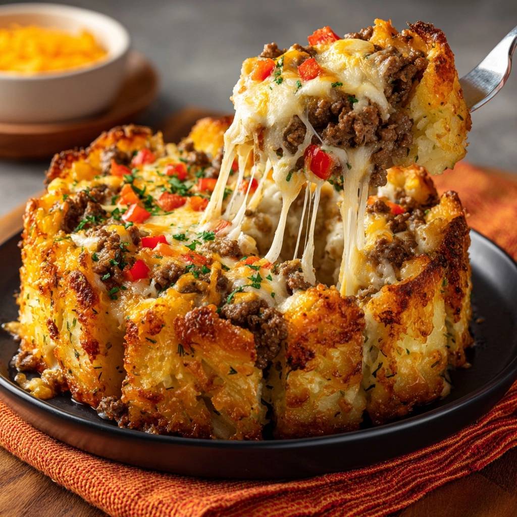 Knuspriger Kartoffel-Hack-Ring