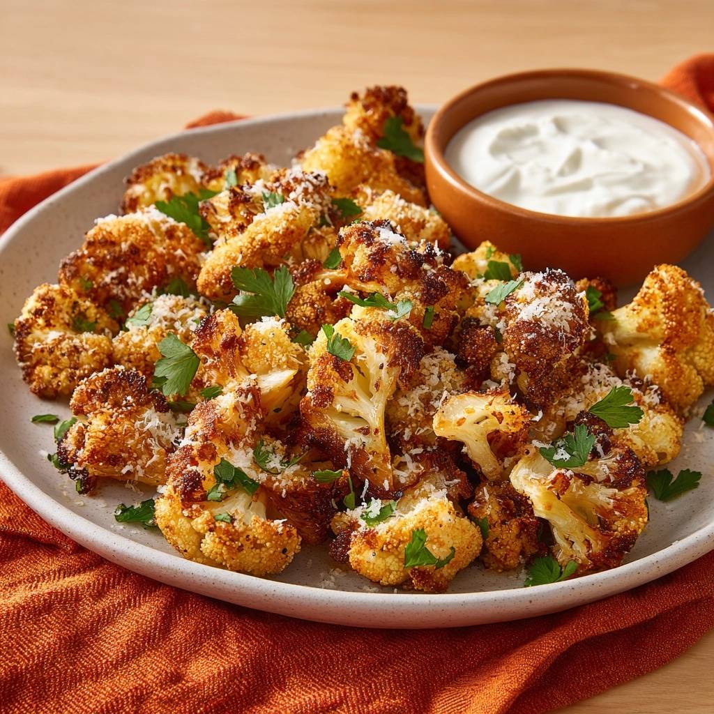 Knuspriger Parmesan-Blütenkohl