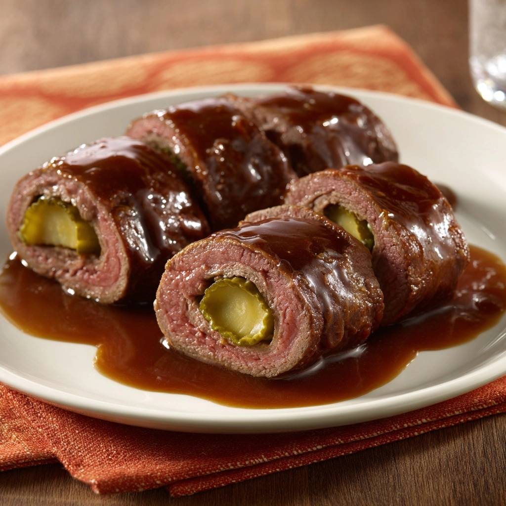 Saftige Rindergurkenrouladen