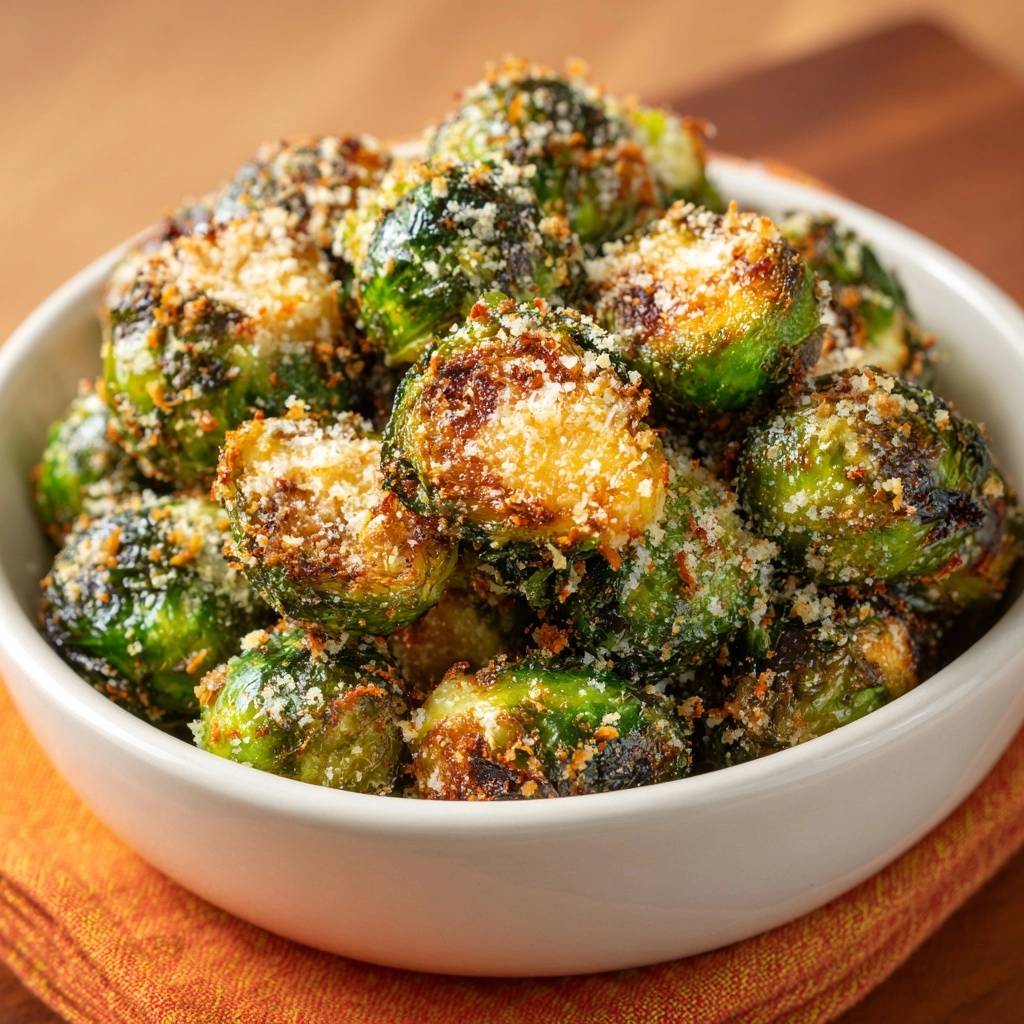 Knuspriger Parmesan-Rosenkohl