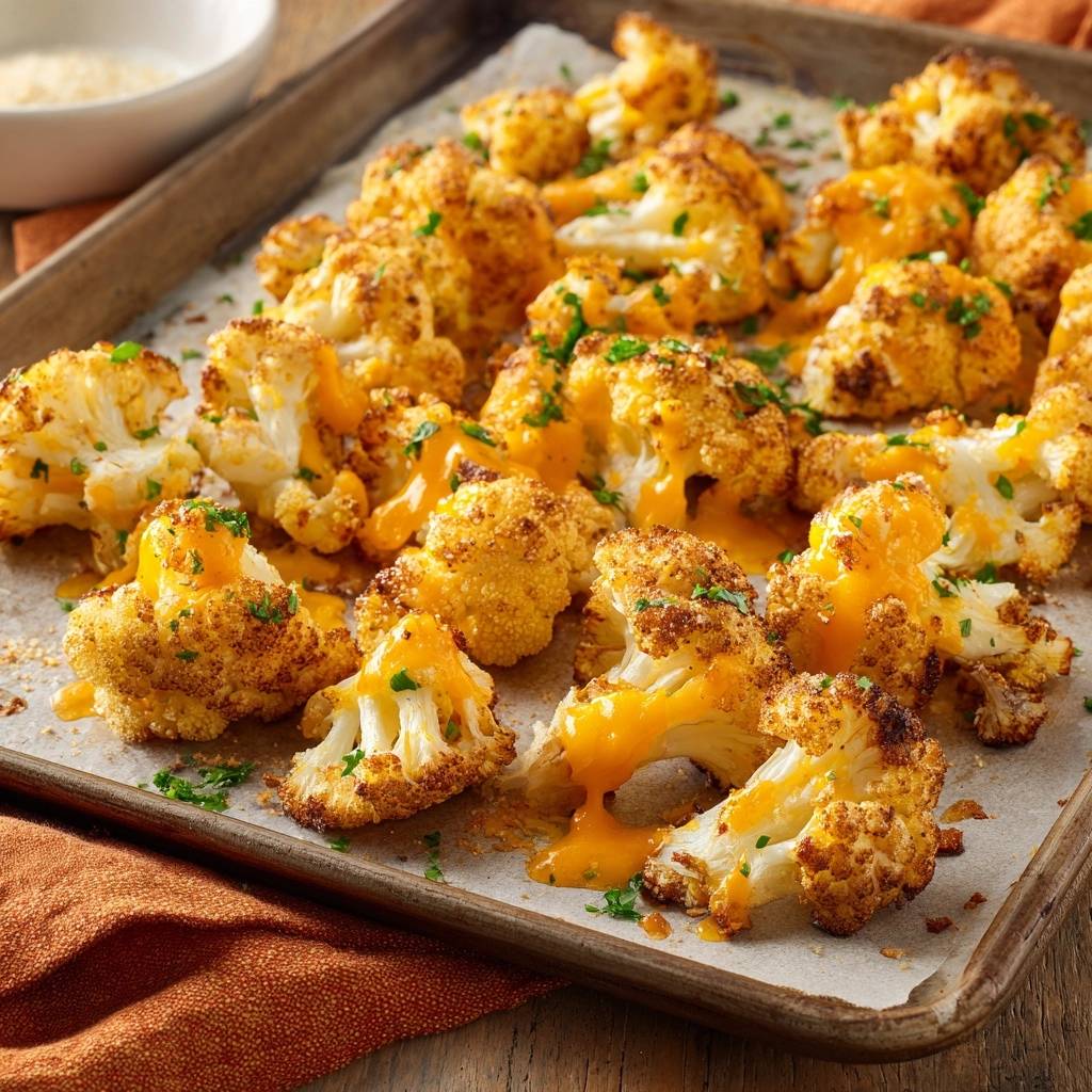 Knuspriger Käse-Blütenkohl