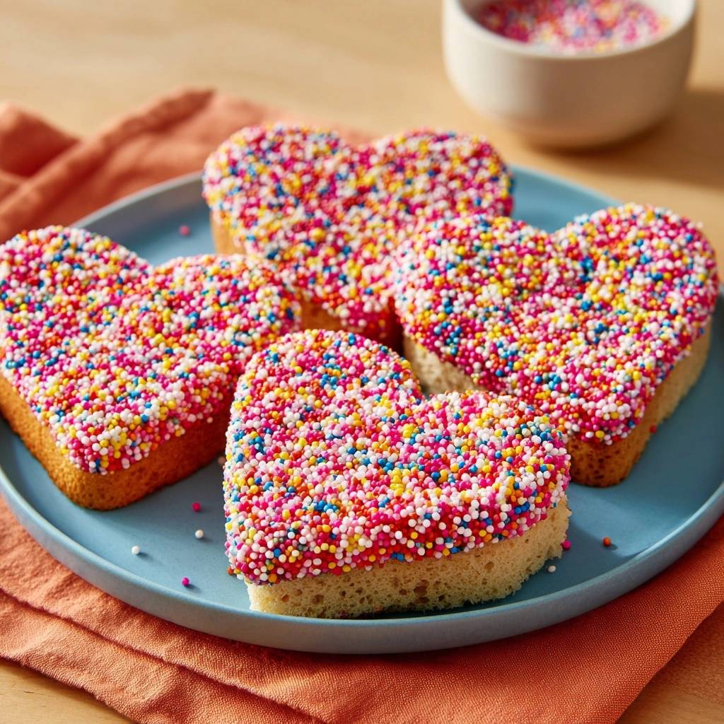 Herzförmige Streusel-Sandwiches (Nie wieder abfallende Streusel!)