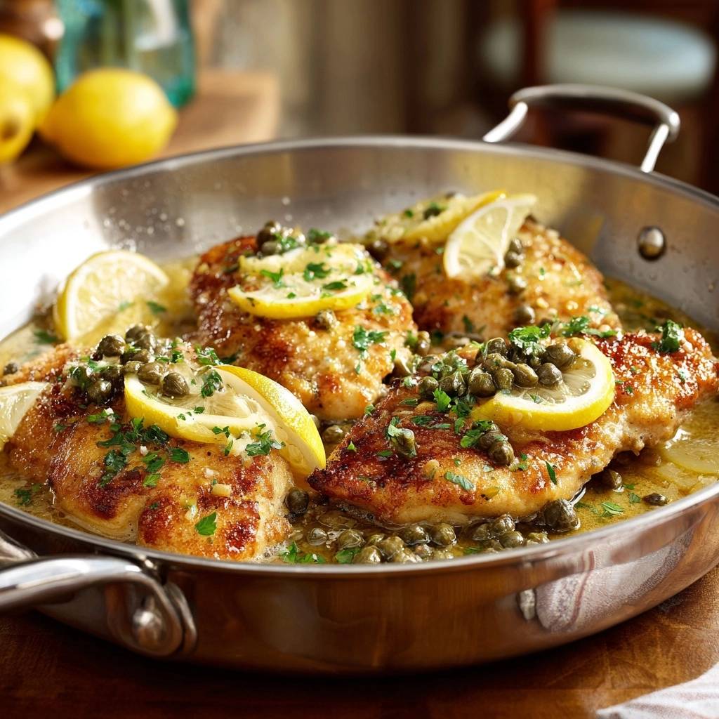 Knuspriges Zitronen-Kapern-Hähnchen