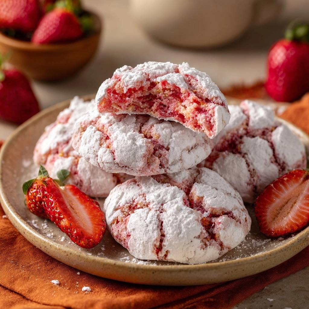 Erdbeer-Puderzucker-Kekse (Nie wieder matschige Füllung!)