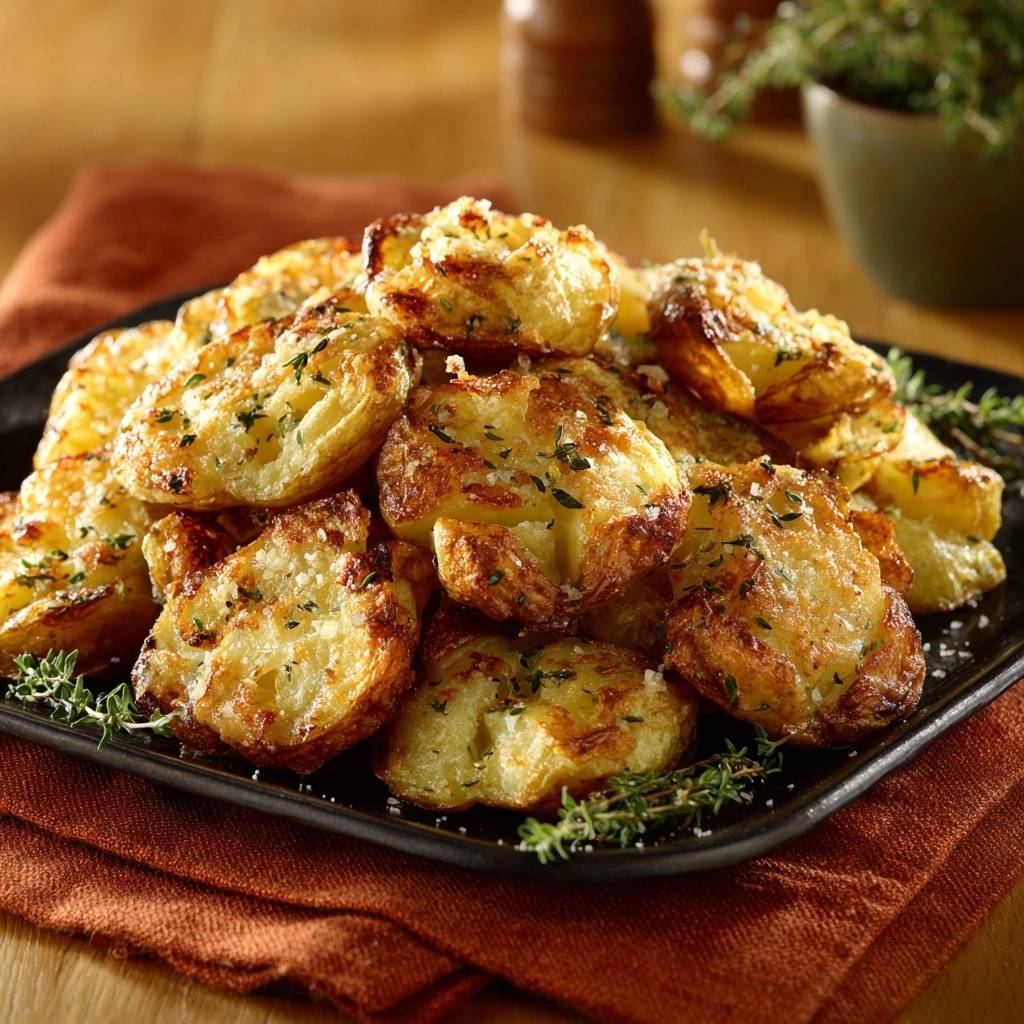 Knusprige Thymian-Kartoffelfächer