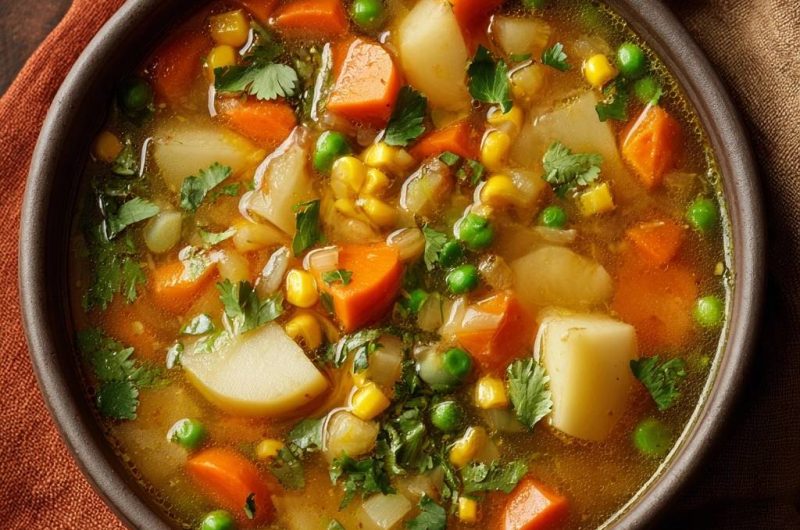 Bunte Gemüsesuppe (Nie wieder matschiges Gemüse!)