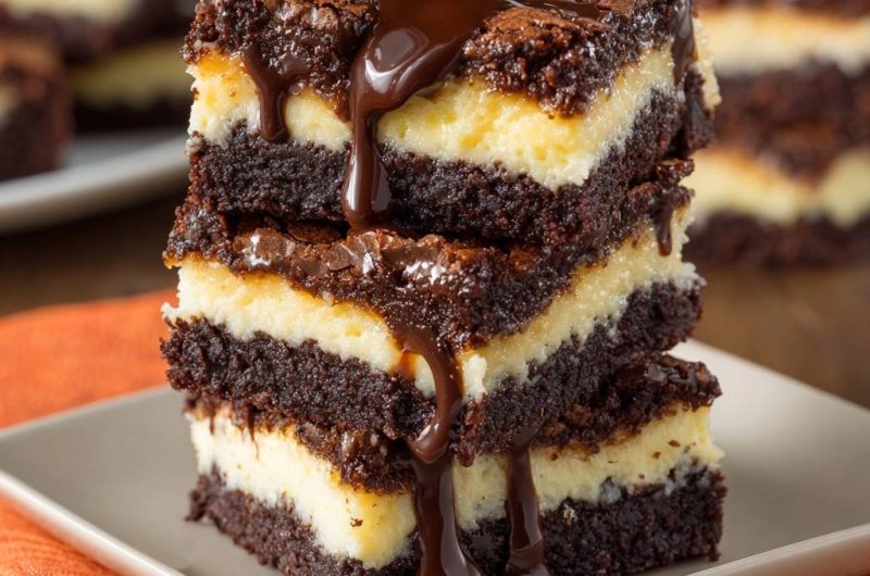 Cheesecake-Brownies (Nie wieder rissiger Cheesecake!)