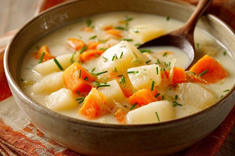 Cremige Kartoffel-Karotten-Suppe