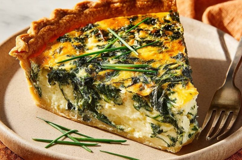Cremige Spinat-Quiche (Nie wieder matschiger Boden!)