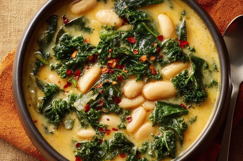 Cremige Weiße-Bohnen-Grünkohl-Suppe (Nie wieder zäher Grünkohl!)