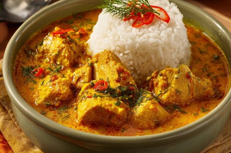 Cremiges Gelbes Hühnercurry