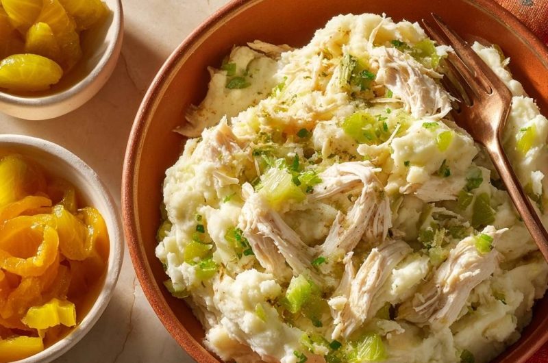 Cremiges Hähnchen-Sellerie-Püree