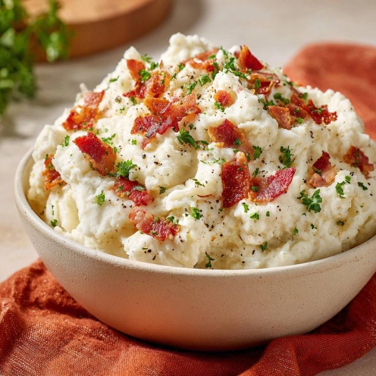 Cremiges Kartoffelpüree mit knusprigem Bacon – Rezept