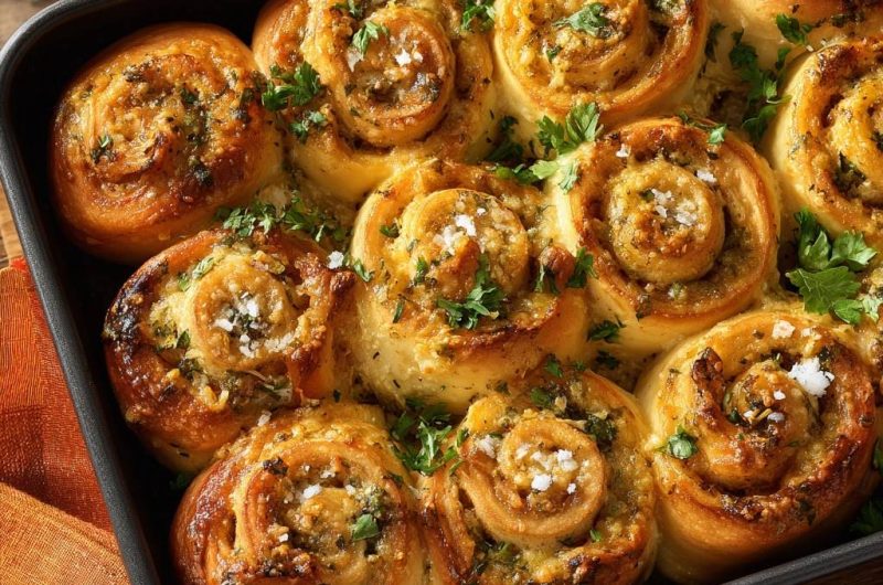 Fluffige Knoblauch-Petersilie-Schnecken (Garantiert jedes Mal fluffig)