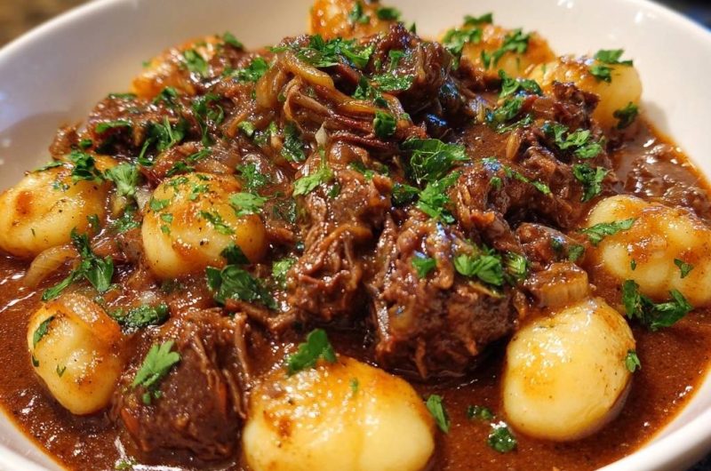 Gnocchi mit butterzartem Rindfleischragout