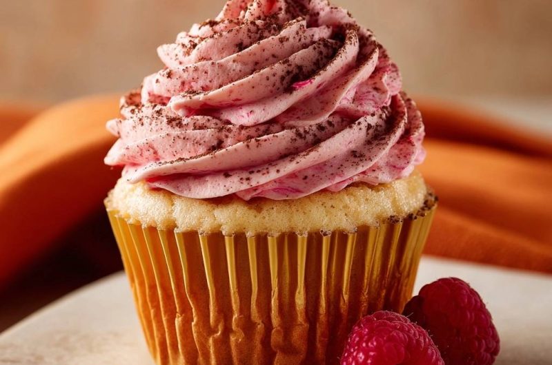 Himbeer-Schoko-Cupcakes (Nie wieder flache Cupcakes!)