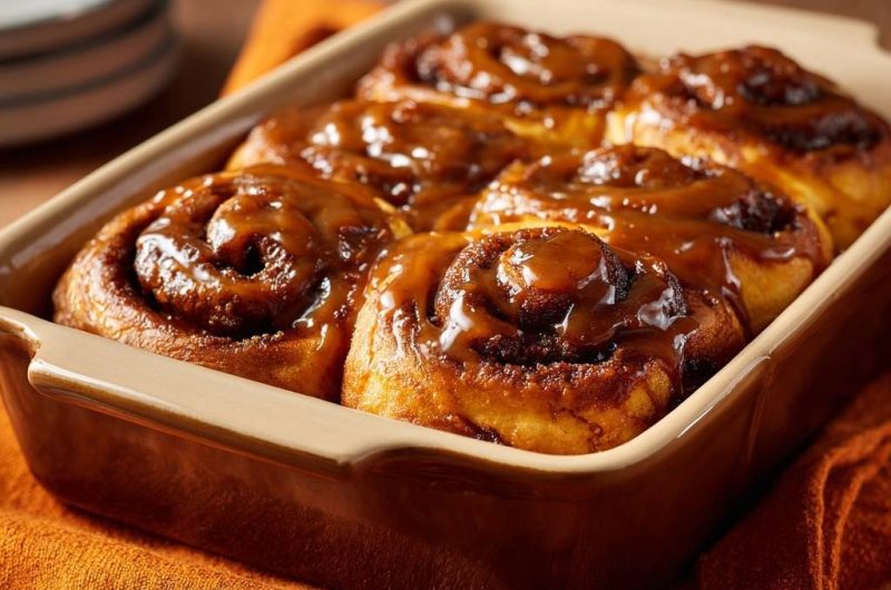 Karamell-Zimtschnecken (Garantiert jedes Mal fluffig!)