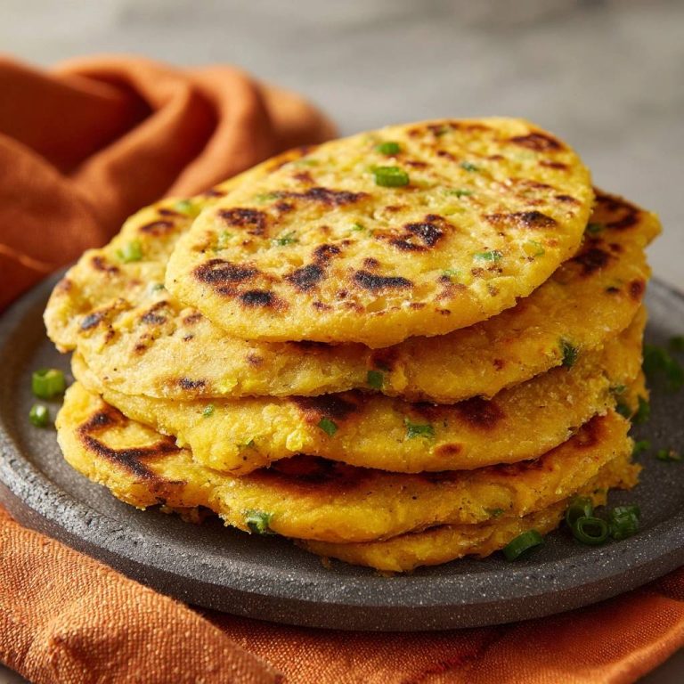 Knusprige Frühlingszwiebel-Thepla: Reissfreies Rezept