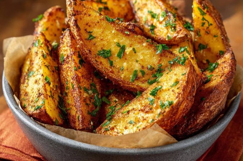 Knusprige Kartoffel-Wedges mit Kräutern