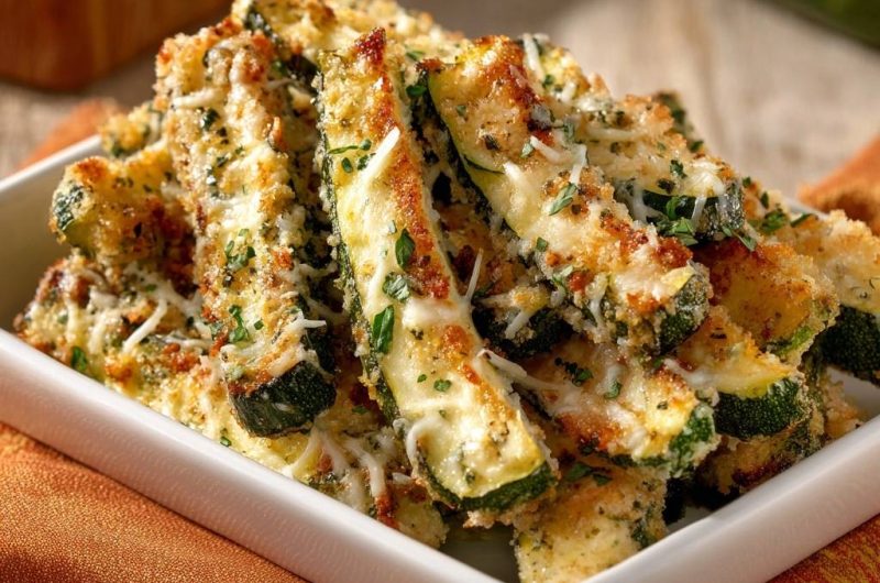 Knusprige Parmesan-Zucchini-Sticks