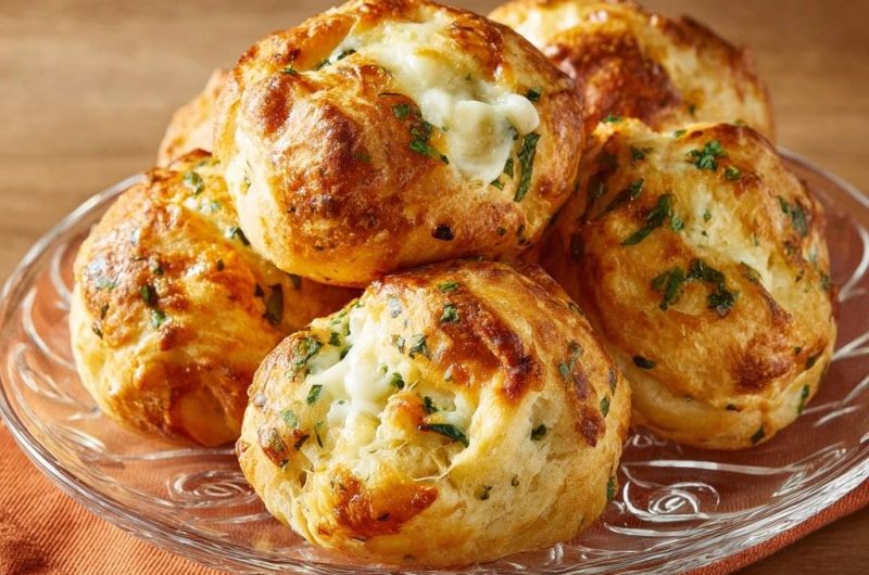 Knusprige Schnittlauch-Käse-Bällchen (Garantiert jedes Mal fluffig)