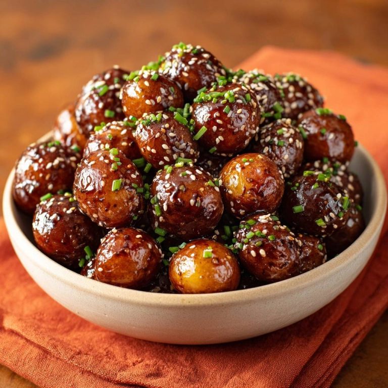 Knusprige Sesam-Glasur-Babykartoffeln: Nie wieder matschig!