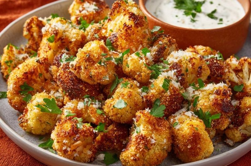 Knuspriger Parmesan-Blütenkohl