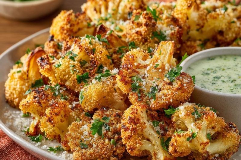 Knuspriger Parmesan-Blütenkohl