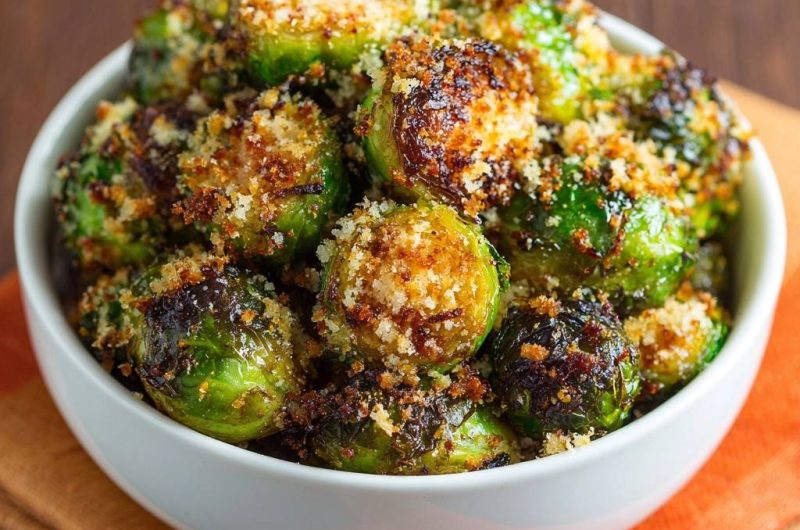 Knuspriger Parmesan-Rosenkohl