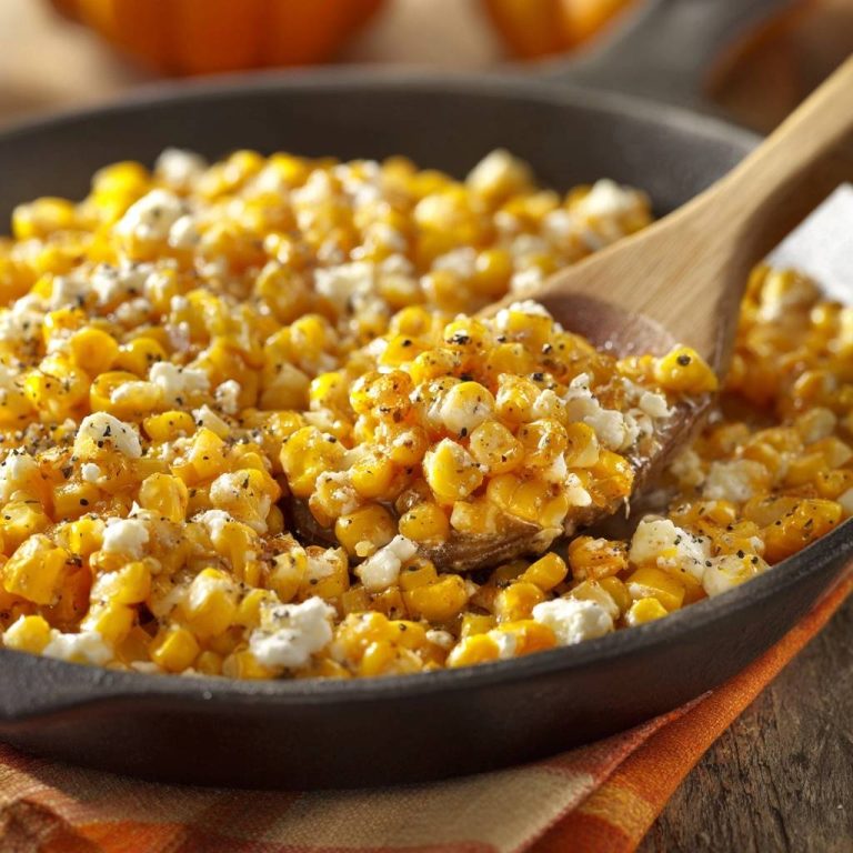 Knuspriger Pfannen-Mais mit Feta: Rezept
