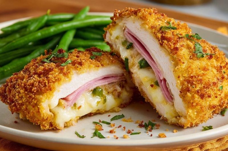 Knuspriges Jalapeño-Hähnchen-Cordon-Bleu