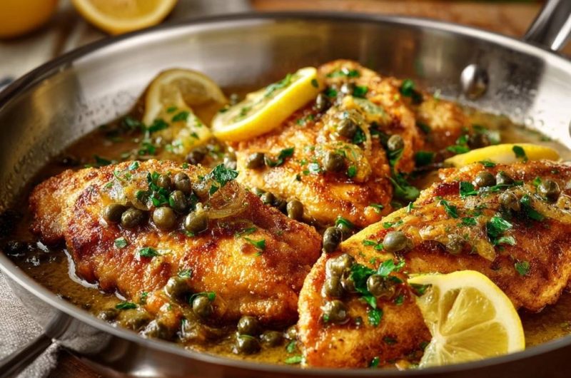 Knuspriges Zitronen-Kapern-Hähnchen