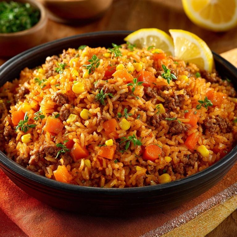 Mexikanischer Hack-Tomatenreis (Nie wieder matschiger Reis!)