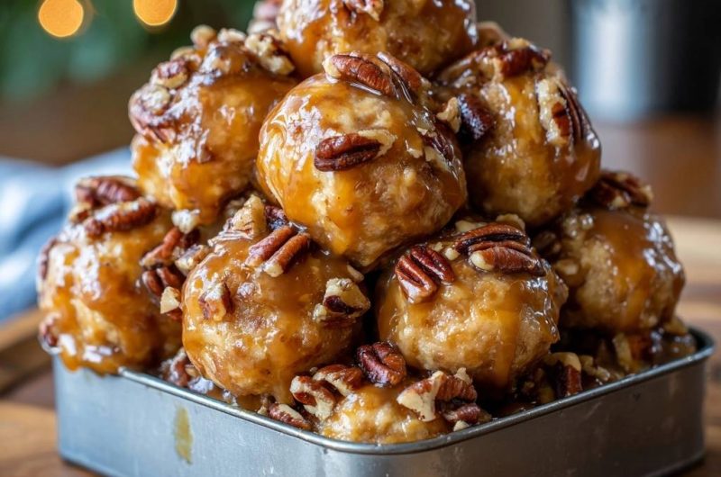 Pekannuss-Karamell-Bällchen (Nie wieder zerfallende Bällchen!)